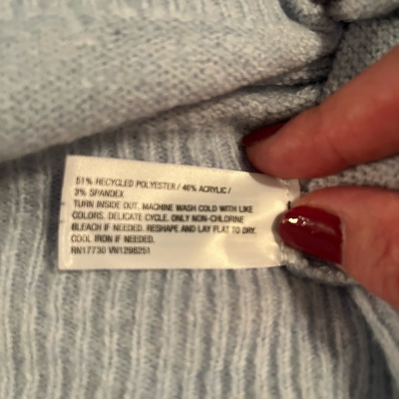 A New Day Light Blue V-Neck Sweater - Picture 4 of 4